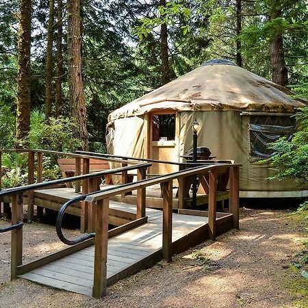 South Jetty Camping Resort Wheelchair Accessible Yurt 3 Florence Exterior foto